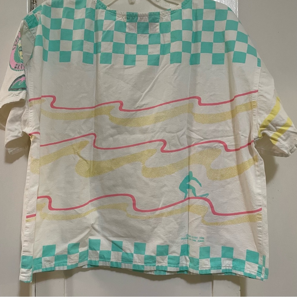 Vintage Surf Fetish single stitch shirt surfboards checkered one size - Picture 9 of 11